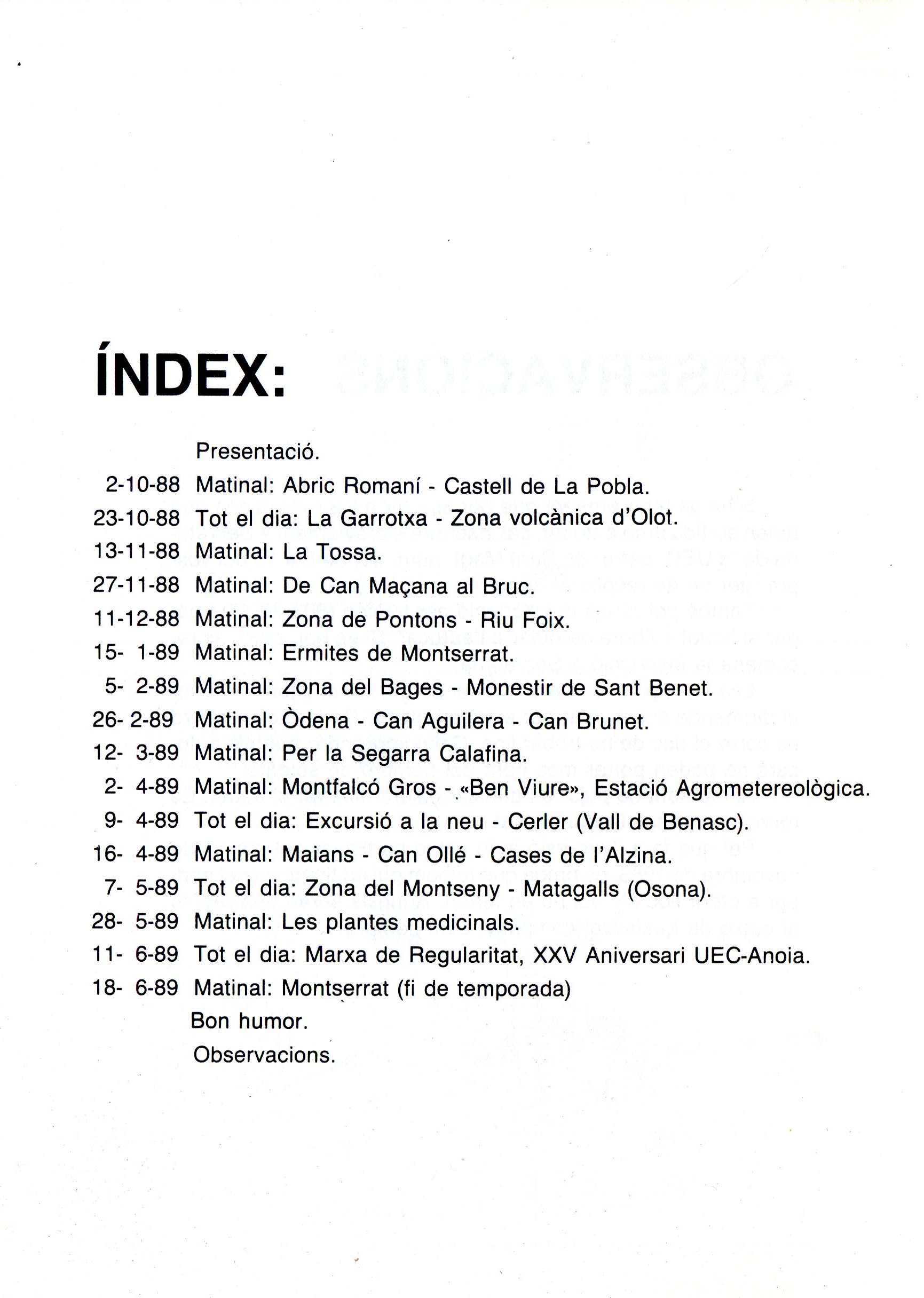 Excursions temporada 1990-1991 - Miniatura 2